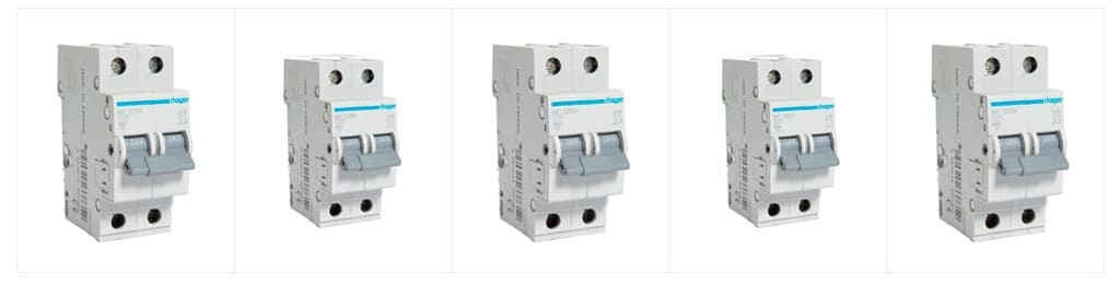 2 Полюсные автоматические выключатели