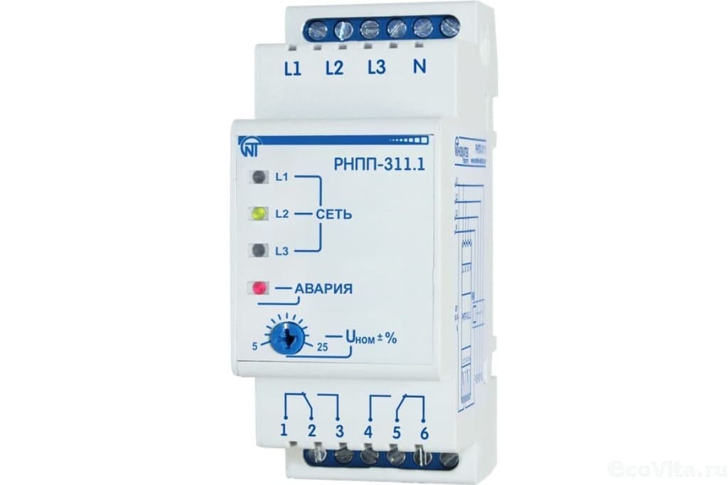 реле контроля фаз РНПП-311М