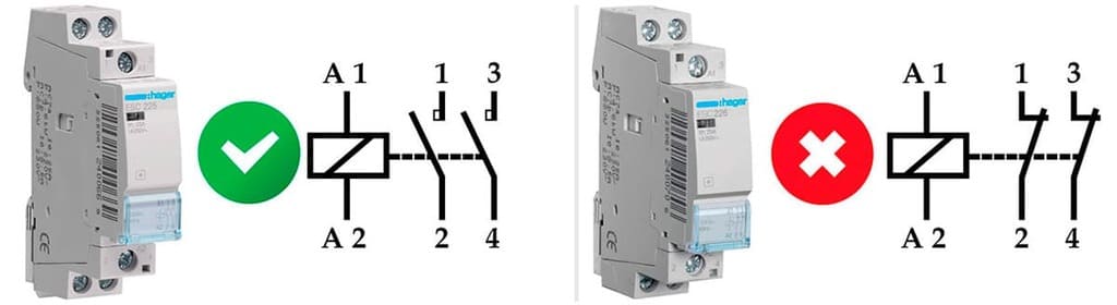Как выбрать контактор: выбор между NO и NC контактами