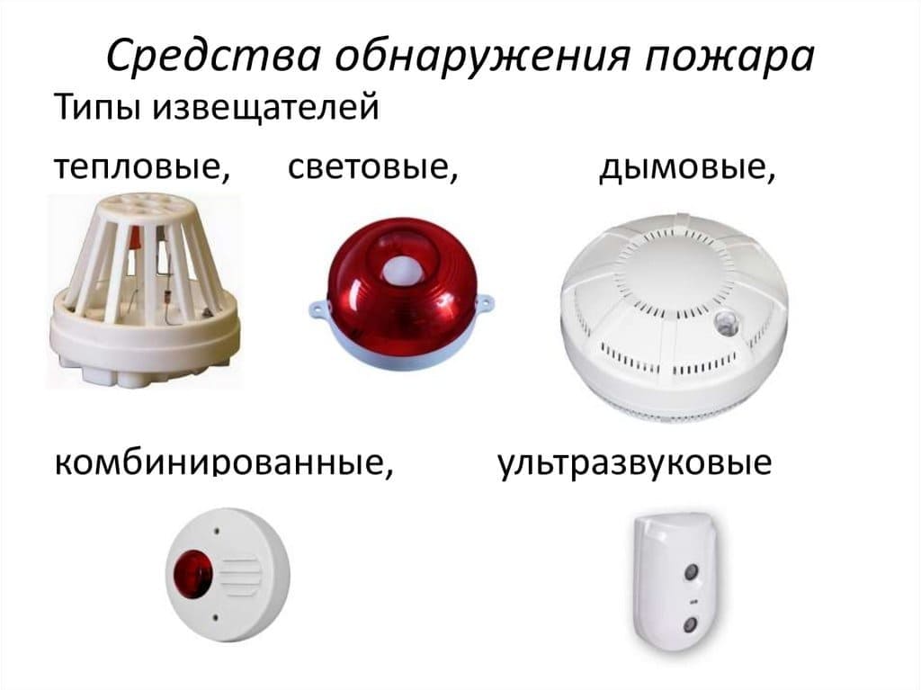 пожарные извещатели виды