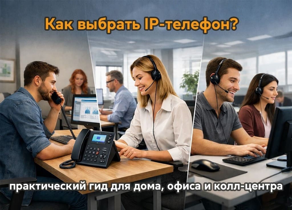 Как выбрать IP-телефон: практический гид для дома, офиса и колл-центра Как выбрать IP-телефон: практический гид для дома, офиса и колл-центра