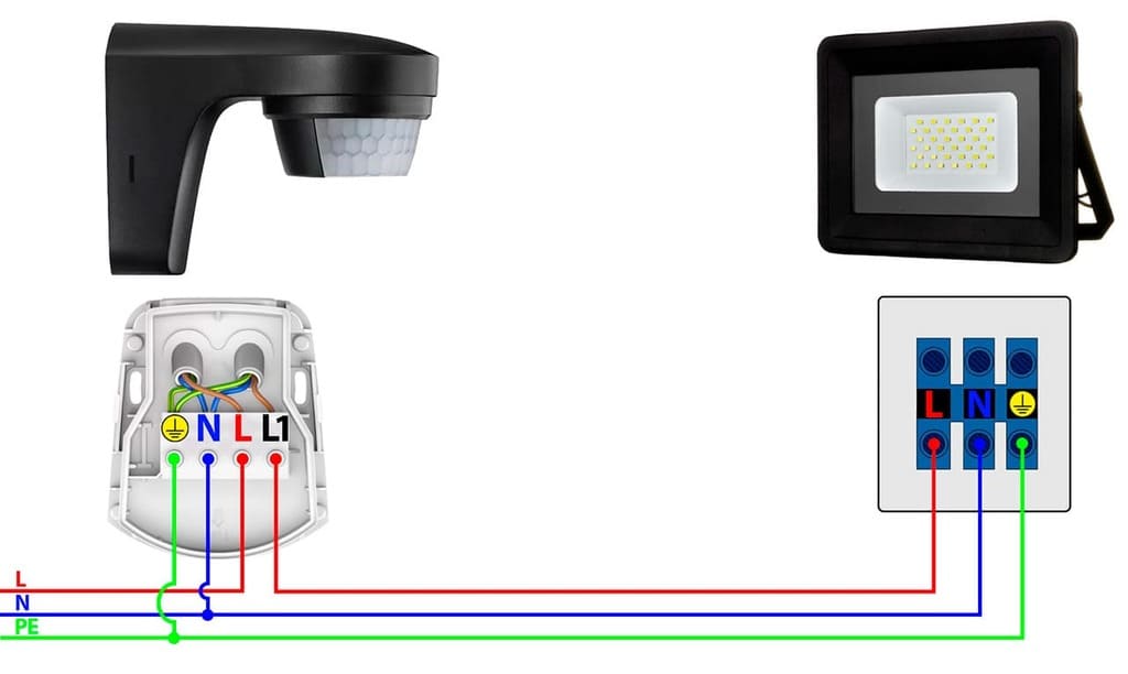 Датчик движения схема подключения Датчик движения схема подключения