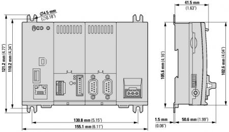 167855 Компактный ПЛК, подключение к SmartWire-DT (XC-152-D6-11)
