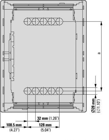 178817 Компактный распределитель для монтажа в вырез на передней панели; 2-рядный; дверь из листовой стали суперплоская (KLV-24UPS-SF)