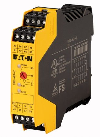 118706 Реле безопасности с задержкой выключения, 24 V DC, 24 V AC, 50/60 Hz (ESR5-VE3-42)