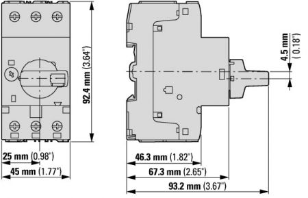 72729 PKM0-10 Автоматический выключатель без защиты от перегрузки MOELLER / EATON (арт.072729)