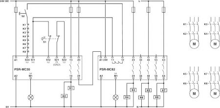 Phoenix contact 2702383 PSR-MC82-5NO-1NC-1DO-24DC-SP Модуль расширения