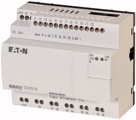 106392 Компактный контроллер , 24VDC , 12DI (из которых 4 AI ) , 8 DO (T) , CAN (EC4P-221-MTXX1)