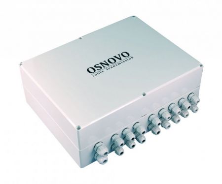 OSNOVO SP-IP8/1000PW уличное устройство грозозащиты на 8 портов для локальной вычислительной сети (скорость до 1000 Мб/с) с защитой линий PoE