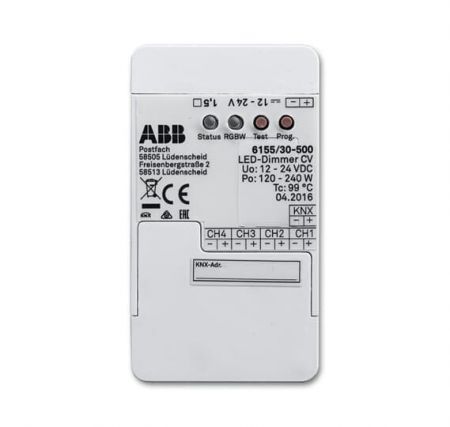 ABB 2CKA006151A0254 6155/30-500 KNX LED-диммер, 4-канальный, без блока питания