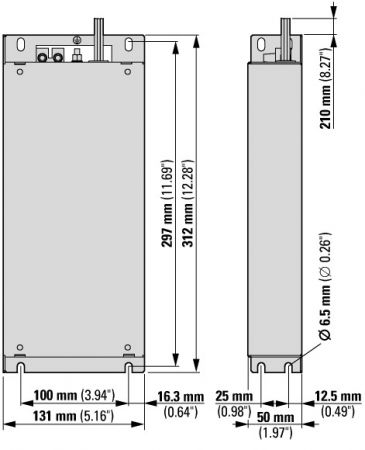 172277 Фильтр радиопомех, 1~ , 230 В, 30A (DX-EMC12-031-FS3)